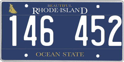 RI license plate 146452