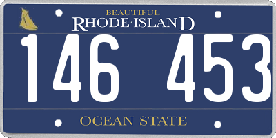 RI license plate 146453