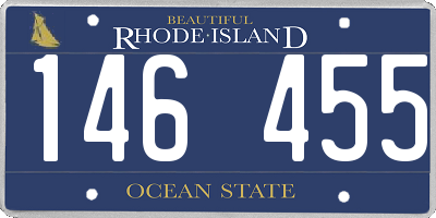 RI license plate 146455