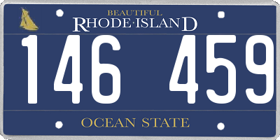RI license plate 146459