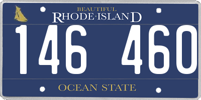 RI license plate 146460