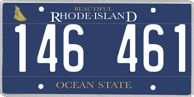 RI license plate 146461
