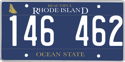 RI license plate 146462