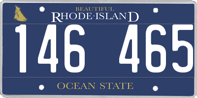 RI license plate 146465
