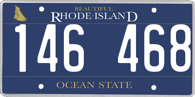 RI license plate 146468