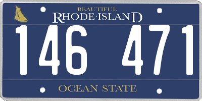RI license plate 146471