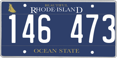 RI license plate 146473
