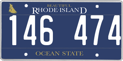 RI license plate 146474