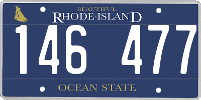 RI license plate 146477