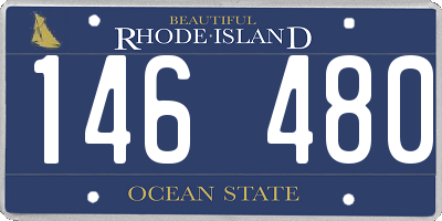 RI license plate 146480