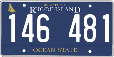 RI license plate 146481