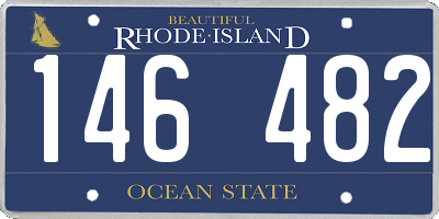 RI license plate 146482