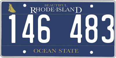 RI license plate 146483
