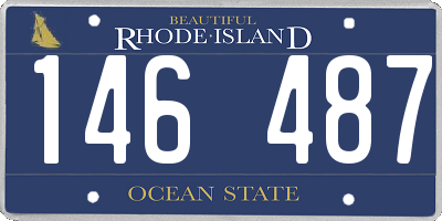 RI license plate 146487