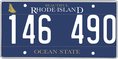RI license plate 146490
