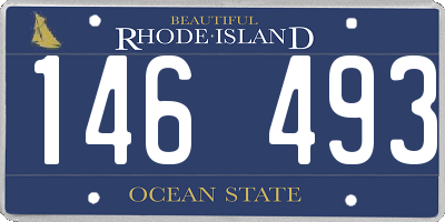 RI license plate 146493