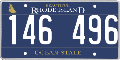 RI license plate 146496