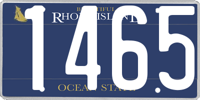 RI license plate 1465