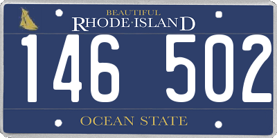 RI license plate 146502
