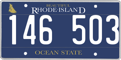 RI license plate 146503