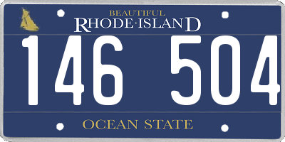 RI license plate 146504