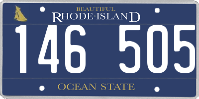 RI license plate 146505