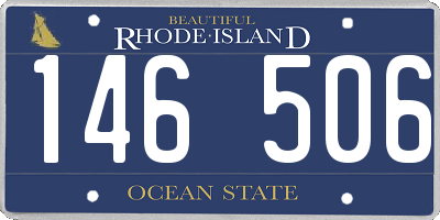 RI license plate 146506