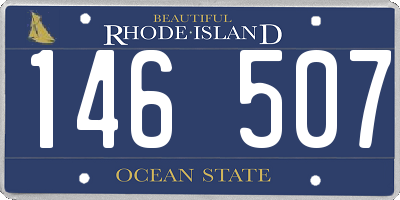 RI license plate 146507