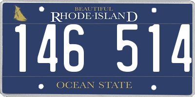 RI license plate 146514
