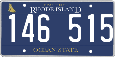 RI license plate 146515