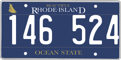 RI license plate 146524