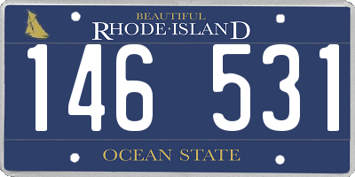 RI license plate 146531