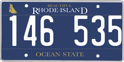 RI license plate 146535