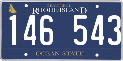 RI license plate 146543