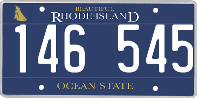 RI license plate 146545