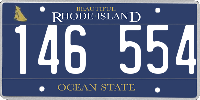 RI license plate 146554