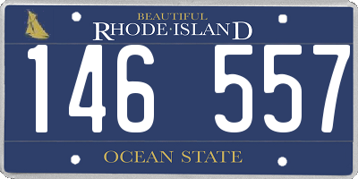 RI license plate 146557