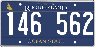 RI license plate 146562