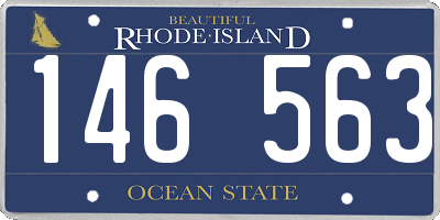 RI license plate 146563