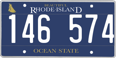RI license plate 146574