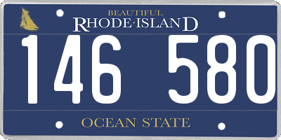 RI license plate 146580