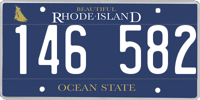 RI license plate 146582