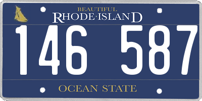 RI license plate 146587