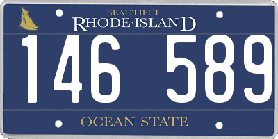 RI license plate 146589