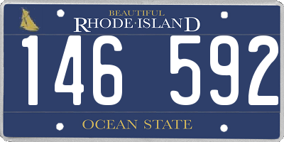 RI license plate 146592