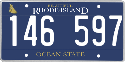 RI license plate 146597
