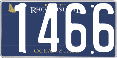 RI license plate 1466