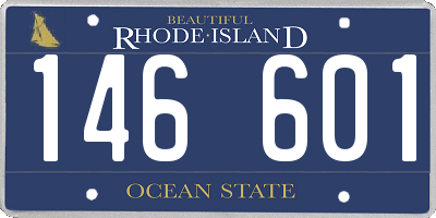 RI license plate 146601