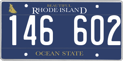 RI license plate 146602
