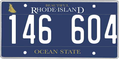 RI license plate 146604